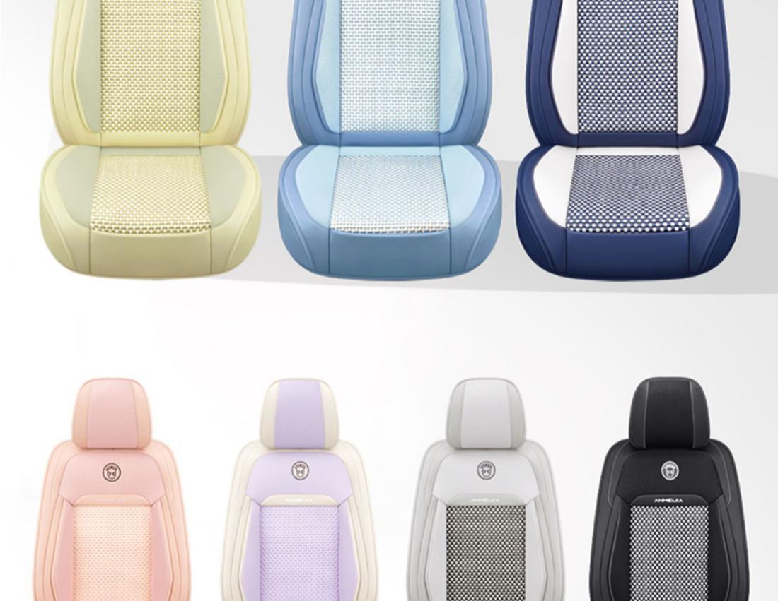 New car seat cover four seasons universal cushion summer ice silk breathable car seat cover net red full surround cushion