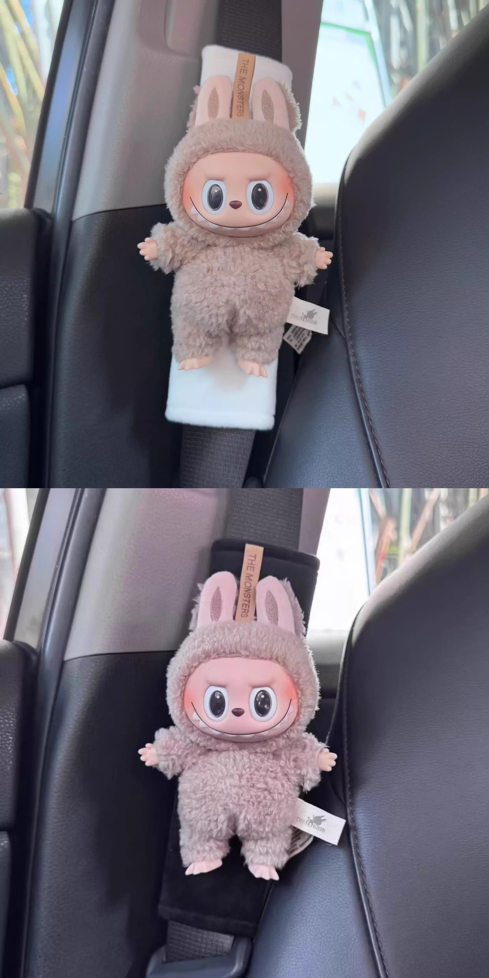 Car Seat Belt Shoulder Pads Protective Covers for a Couple, Creative, Cute, High-End Decorative Dolls