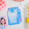 Cartoon cute feeding bottle, card holder, travel card case for elementary school students, Korean style