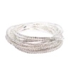 1 white diamond bracelet (silver plating)