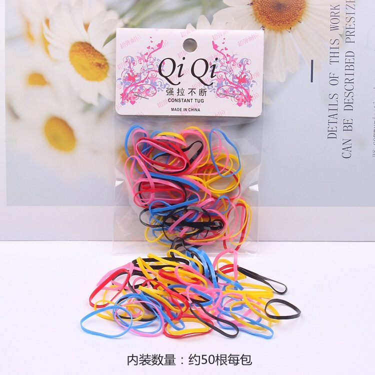 Korean version of children's hair accessories strong pull continuous disposable rubber band bag baby hair band hair rope 2 yuan shop boutique P04