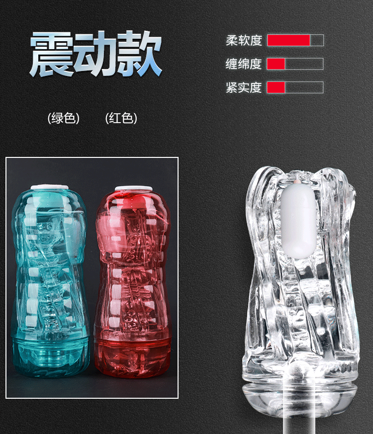 Linglong High-Transparency Airplane Cup Manual Male Masturbator, TPE Sleeve, Compact Travel Size — detail image 12
