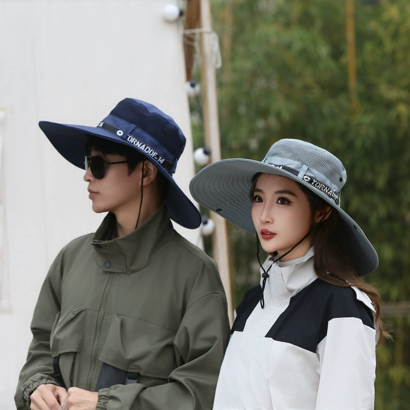 Summer travel sun hat, breathable climbing cap solar-powered
