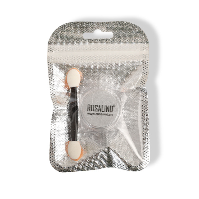Rosalind transfronterizo sólido uñas espejo mágico polvo plata champán galvanoplastia polvo de uñas espejo mágico polvo al por mayor