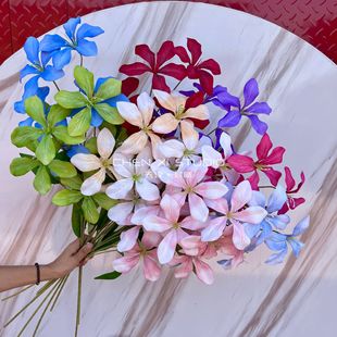 Cross-border New Product Simulation Flame Organ Hallway Decorative Flower Home Decorative Fake Flower Ornaments Desktop Flower Arrange Dried Flower
