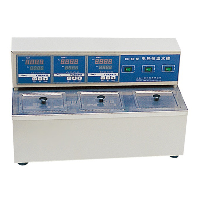 【上海一恒】DK-8D三孔电热恒温水槽/RT+5-99℃/容积2.1L*3