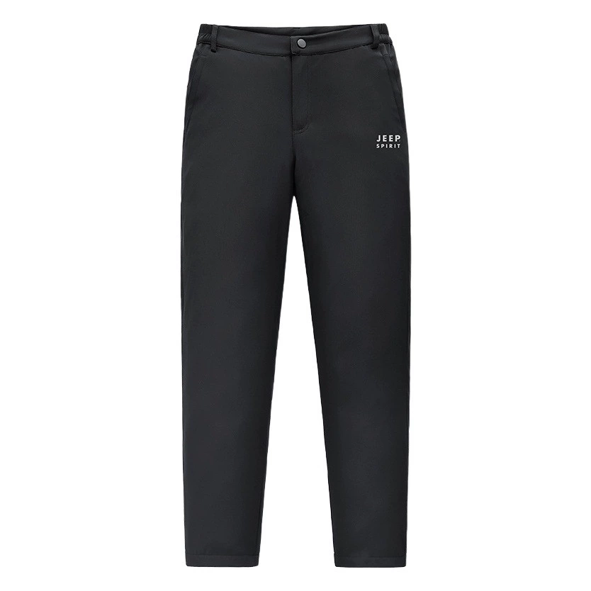 JEEP SPIRIT мужские эластичные пуховые брюки с прямой талией мужские брюки больших размеров спортивные брюки на открытом воздухе пуховые брюки