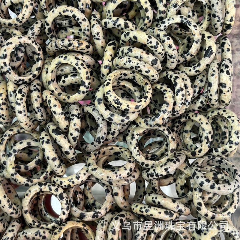 天然石水晶玛瑙玉髓圆环戒指戒圈跑环吊坠DIY饰品新中式 厂家批发|undefined