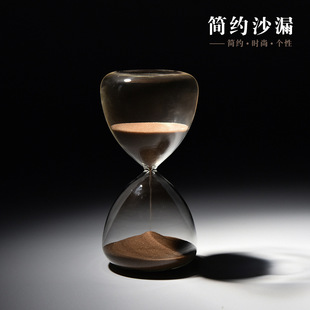 15 Minutes Glass Hourglass Timer Round Hourglass Creative Gift Home Hourglass Ornaments Modern Style Decoration
