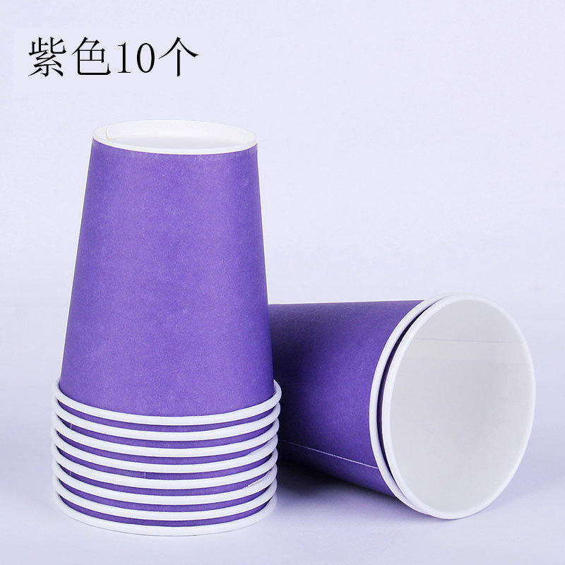 10 tazas de papel coloridas para jardín de infantes materiales hechos a mano tazas de papel espesadas artísticas DIY materiales hechos a mano image 12