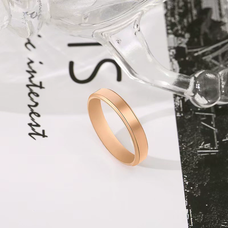 Ст Ring из нержавеющей стали, корейский стиль, множество отделок, размеры 5–13