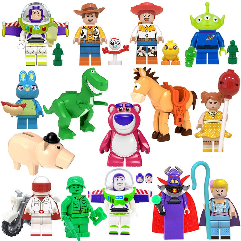 Constructor, wooden man, cartoon minifigures, doll, toy, (Cross-border trading), wholesale, small particles