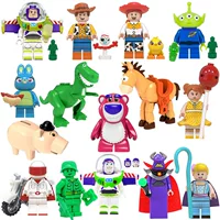 Constructor, wooden man, cartoon minifigures, doll, toy, (Cross-border trading), wholesale, small particles