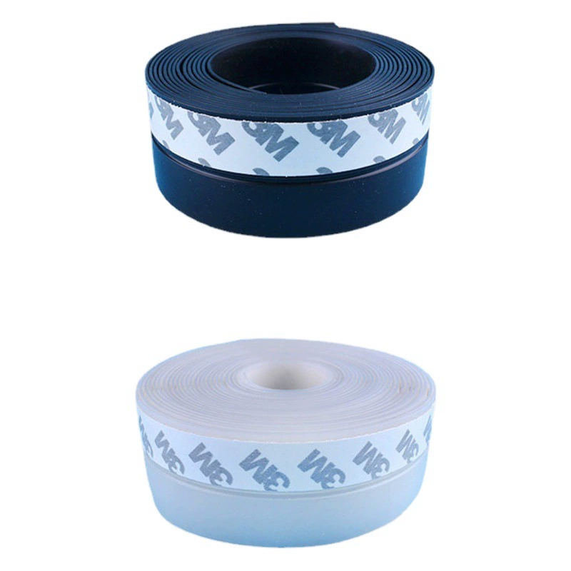 Силиконовая самоклеящаяся уплотнительная лента для дверного и оконного шва, ветрозащитная и Пыленепроницаемая Резиновая полоса, стеклянная дверь, многофункциональная дверная нижняя полоса, зазор