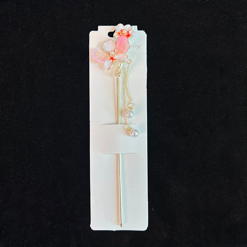 Hairpin Hanfu заколка для волос, орхидея цветочный декоративный аксессуар для волос, простая элегантная китайская стиль