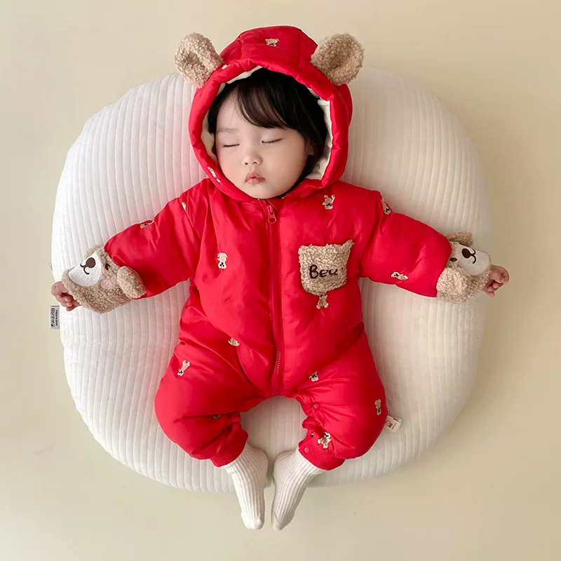 Quilted overall for baby, winter bodysuit for men and women girl's to go out