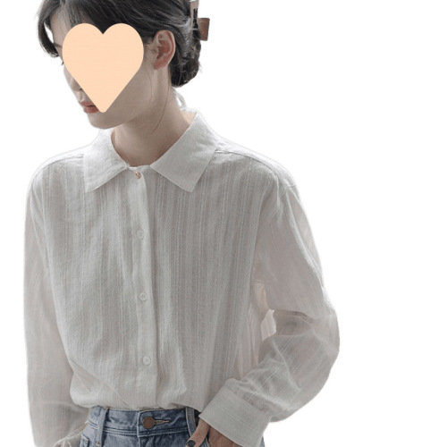 2025 Spring Autumn French Retro White Women's Long Sleeve Design Focused Uniquely Versatile Base Top