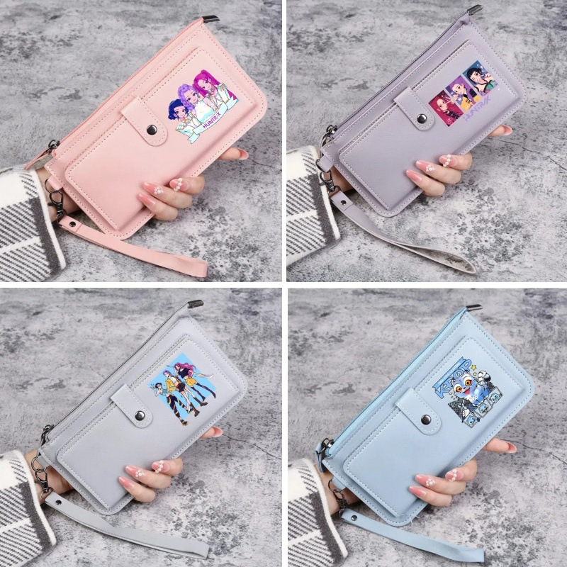 New Hot-Selling Cartoon Print Long Ultra-Thin Wallet Card Holder from the Hunting Girls Group