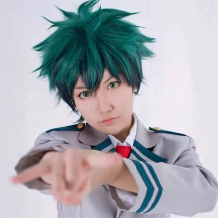 Cosplay Wig Anime Ensemble Stars Dark Green