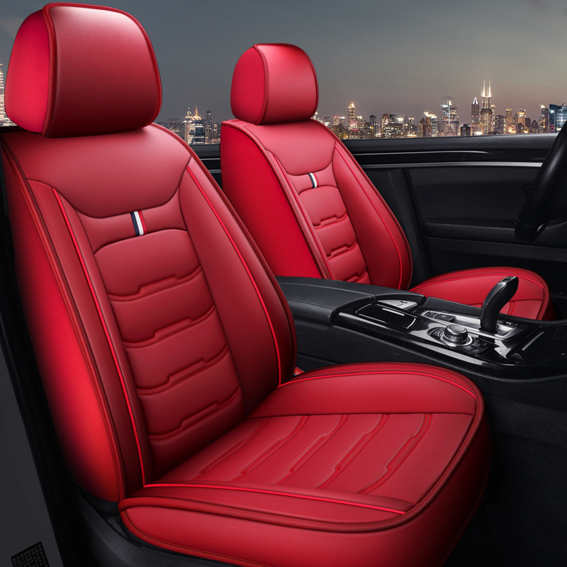 Funda de Asiento de Coche de Cuero Completo, Universal para Todas las Estaciones, Venta al por Mayor, Nueva Funda de Asiento de Coche