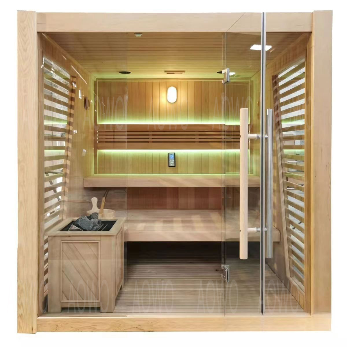 Tamaño no estándar importado de Canadá hupercavia doméstica sala de vapor de agua sauna horno de evaporación seca piedra volcánica de sudor