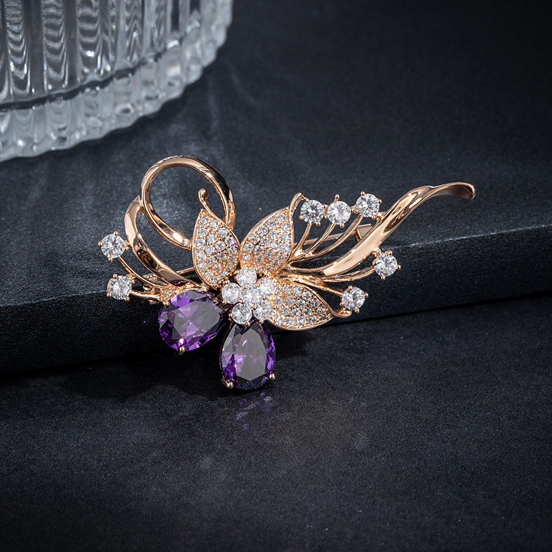 Sweater Brooch High-End Luxury Versatile Bowknot Ins Trendy Personality Coat Pin Accessory