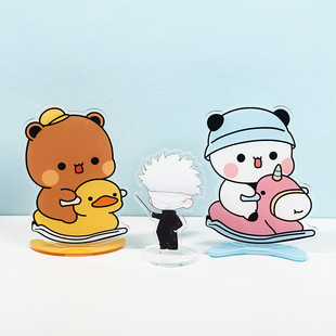 TikTok Explosions Panda One Two and Cloth Rocking Ornaments Cartoon Cute Cute Gift Desktop Decompression Ornaments