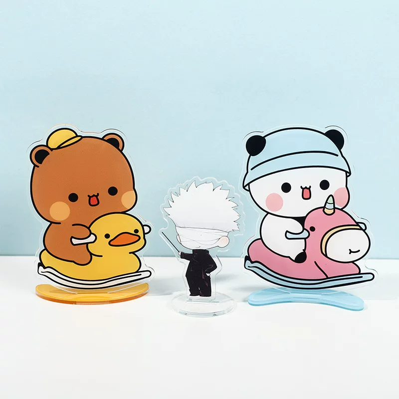 Популярная фигура Panda Yi Er и Bu Bu от Douyin, музыкальные подвески-орнаменты, мультяшные милые подарки для рабочего стола, декомпрессия