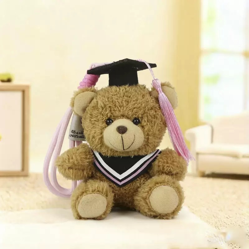 Temporada de graduación osos de peluche muñecas uniformes colgantes regalo de estudiantes Teddy Bear adorable recuerdos de graduación