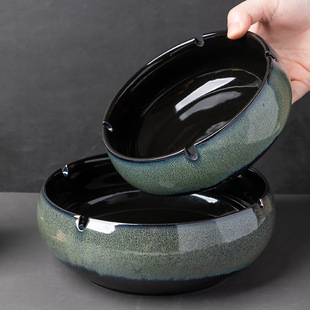 Large Ashtray Creative Personalized Ceramic Ashtray Home Retro Chinese Style Living Room Light Luxury Office Trendy Ashtray
