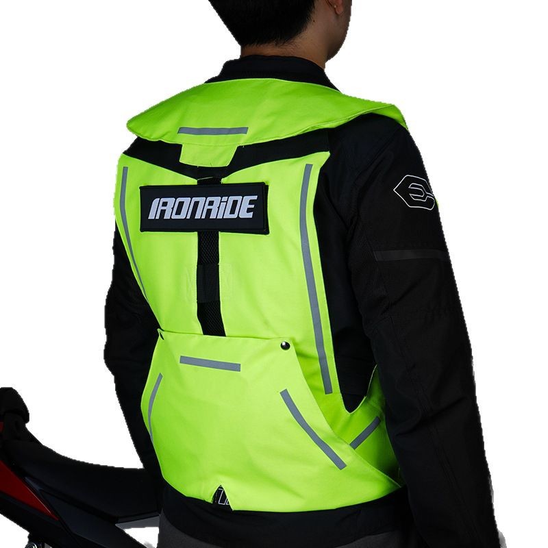Nuevo chaleco airbag de segunda generación, chaleco de seguridad, chaleco protector, anticaídas, resistente al desgaste, equipo de motociclismo inflable.