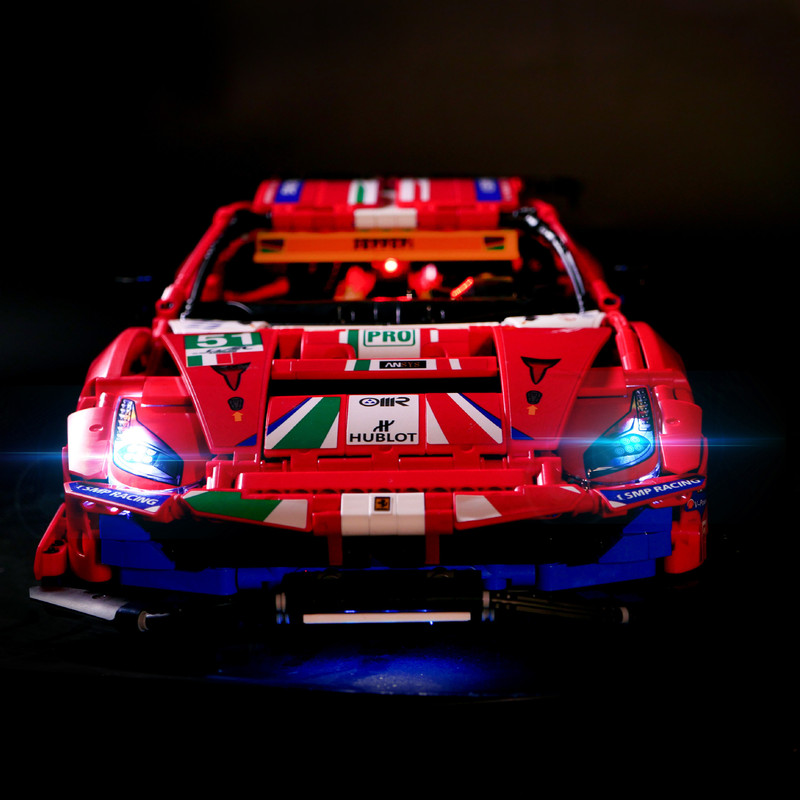 LP building blocks lighting compatible with Lego 42125 farali 488GTE Racing building blocks LED lighting with lights LP building blocks lighting compatible with Lego 42125 farali 488GTE Racing building blocks LED lighting with lights
