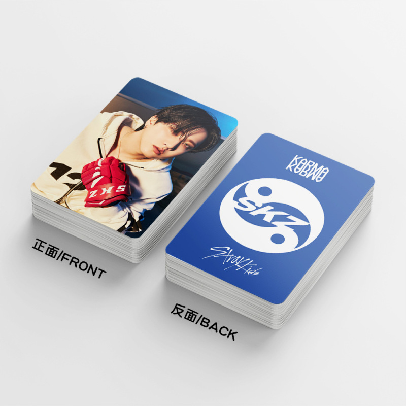 30张双面小卡STRAYKIDS新专辑KARMA明星照片卡双面LOMO卡批发自印|undefined