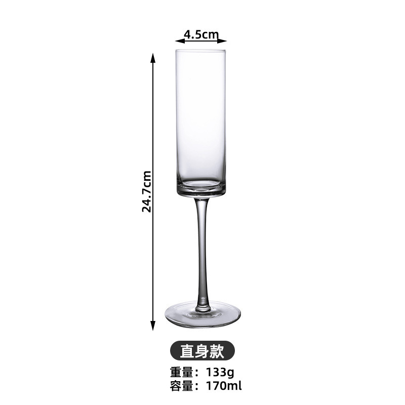 Crystal Champagne Cups Spuming Wine High Foot Cup Set Home Creativity Cups Wine Cups Cocktail Cups Wine Cups