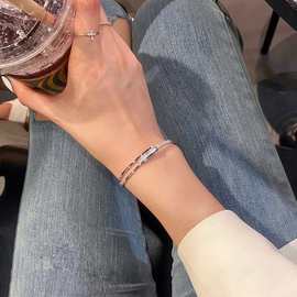 满天星开口手镯小众高级感夏季网红款镶钻手环气质百搭手饰饰品