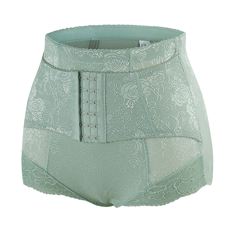 Pantalones de doble capa de contracción del vientre de pecho de contracción del vientre transpirables sin costuras sexy que forma la cintura Levantamiento de cadera que forma los pantalones de contracción del vientre