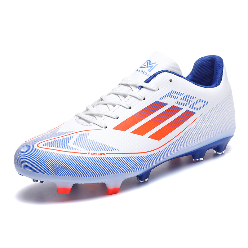 2025 nuevos zapatos de fútbol transfronterizos para hombres y mujeres, zapatos de entrenamiento de entrenamiento de clavos de clavos de juventud
