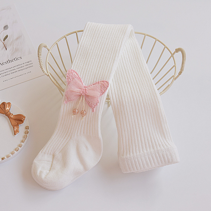 Polainas de los niños de primavera y otoño de algodón Delgado pantimedias de las niñas de espesor medio de otoño e invierno infantil ropa exterior pantimedias