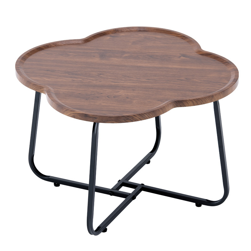 Salón de estar pequeño hogar mesa de té redonda sofá de lujo ligero combinación de armario lateral balcón simple mesa redonda móvil