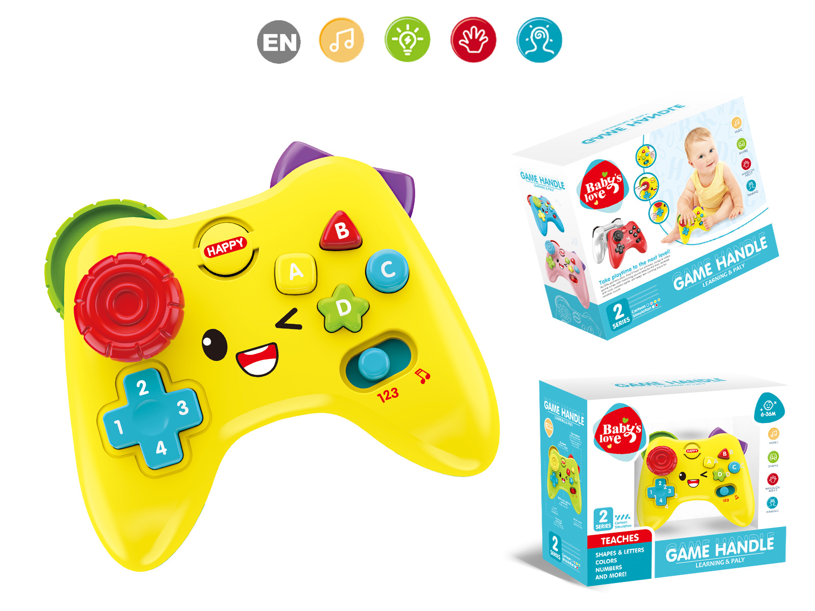 Transfronteriza nueva máquina de juego de simulación de dibujos animados mango español educación temprana máquina de aprendizaje educativo infantil niños juguetes de música