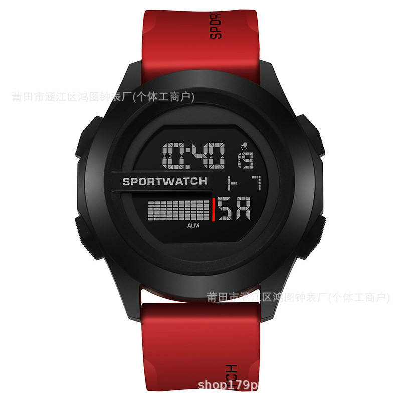 Cross-border Hot Selling Depth 50m Waterproof Men's Large Dial Sport Fashion Electronic Watch Outdoor Adventure Decorative Watch Ins Cross-border Hot Selling Depth 50m Waterproof Men's Large Dial Sport Fashion Electronic Watch Outdoor Adventure Decorative Watch Ins