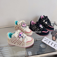 Xia Meng shoes 2023 Spring New Children's Fashion Shoes Korean Version Girls' Letter Sports Shoes Boys' Bread Leisure Shoes