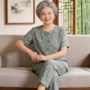 妈妈老年人老年短袖衬衣