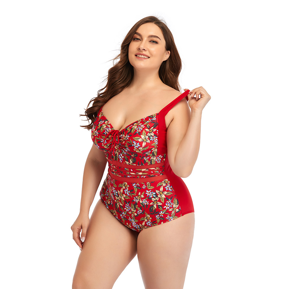 Mode féminine nouveau une pièce grande taille imprimé Sexy printemps chaud maillots de bain pour les femmes_voghion.com