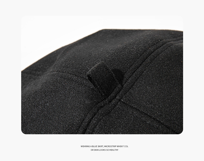 Black Beret For Women Octagonal Hat For Face Slimming Autumn Style_voghion.com