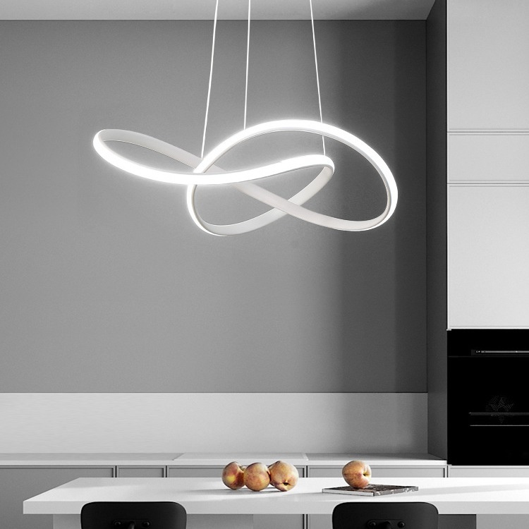 餐厅吊灯现代简约餐桌灯北欧家用饭厅吧台吊灯支持智能语音控制