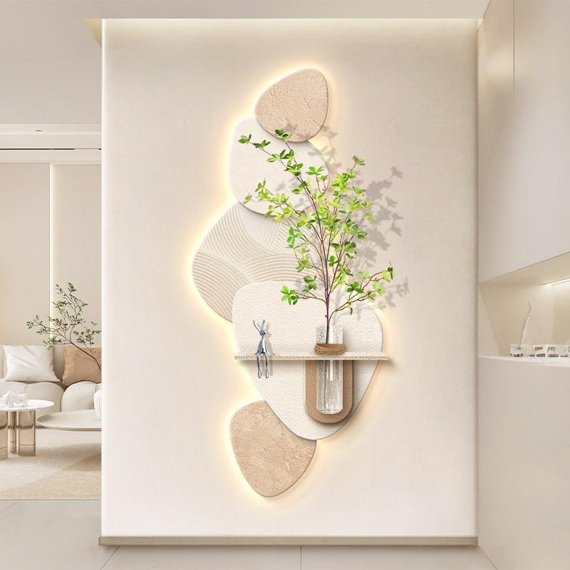 Cream-Style Entrance Hall Stone Comes to Run French Living Room Corridor Hanging Painting Decorative Painting High-End Wall Decoration