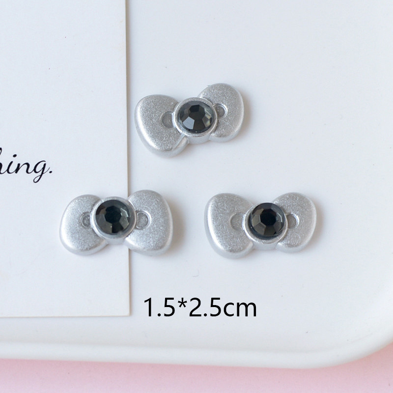 人気のかわいい蝶結び猫アクセサリー携帯電話ケース洞靴diy材料卸売りpj1773|undefined