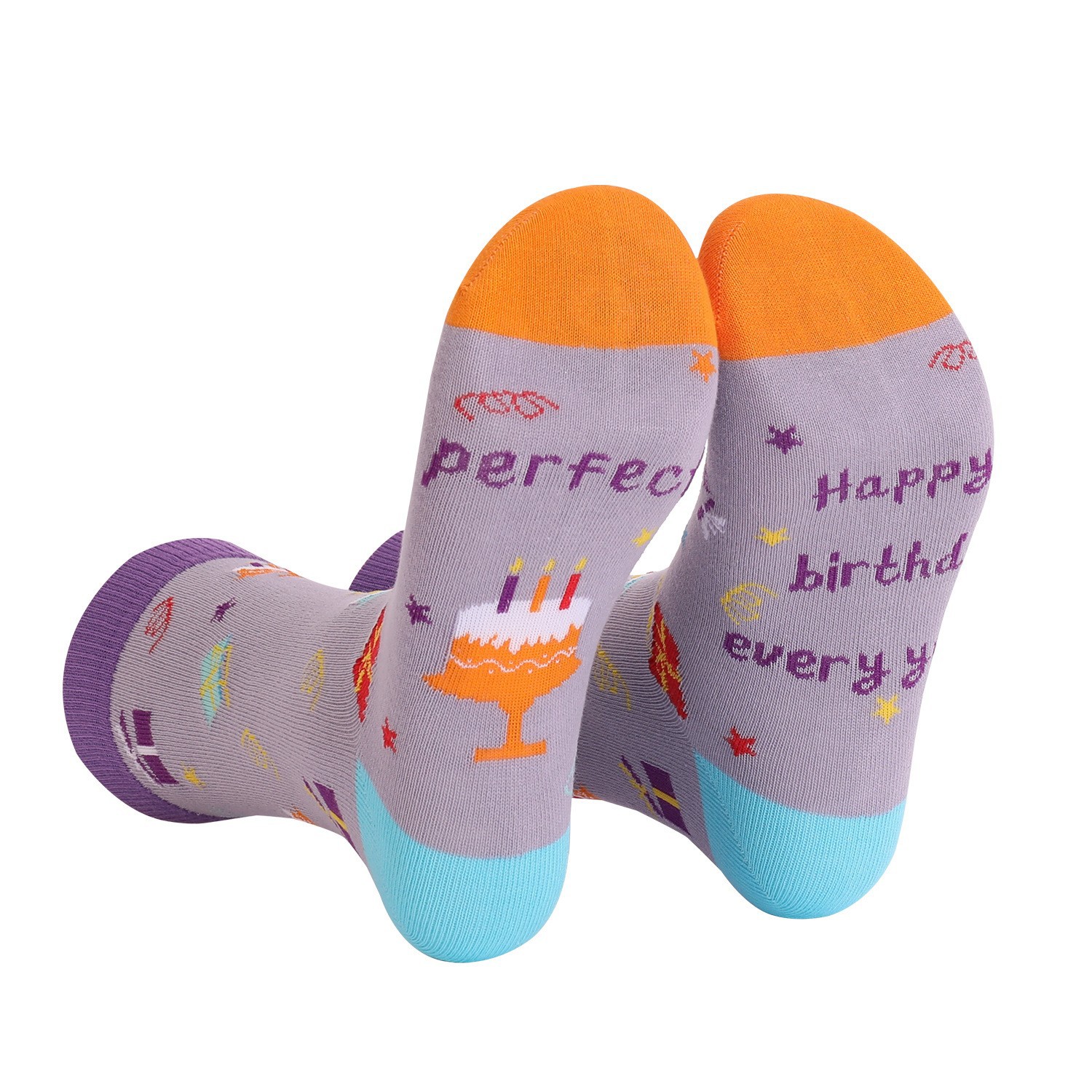 Calzini unisex da regalo per il giorno dell'indipendenza, arcobaleno, gatto e cane, in saldo, collezione Jacquard 2025d_voghion.com