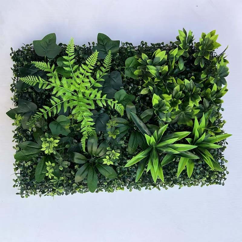 模擬植物壁造園装飾人工芝ミラノ造花壁イメージ壁ブロック背景模擬緑植物壁|undefined